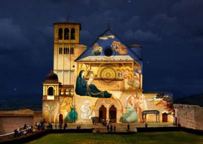 Decorazioni natalizie ad Assisi