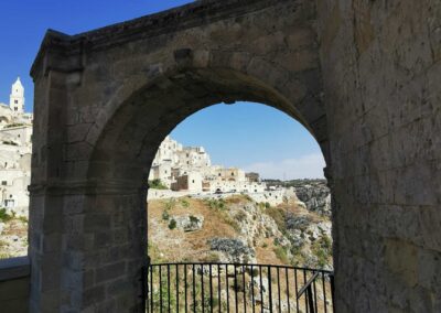 particolare del panorama di Matera