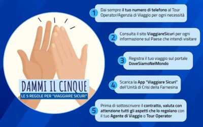 Le 5 regole per “viaggiare sicuri”