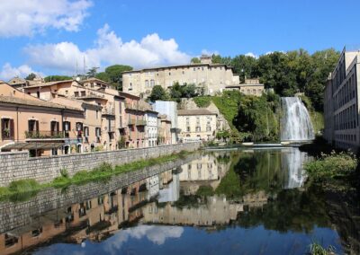 La cascata nella località Isola del Liri